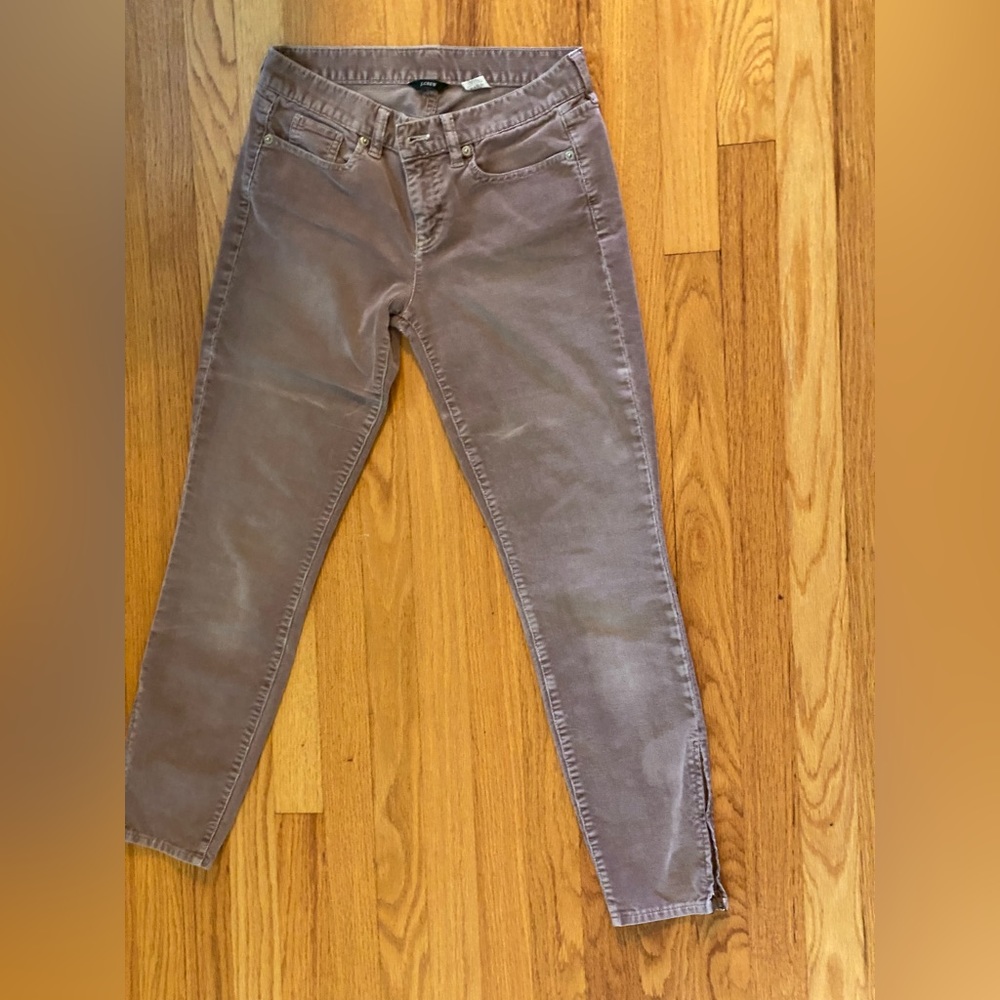 Jcrew Super Skinny Toothpick Corduroys cotton brown size 27